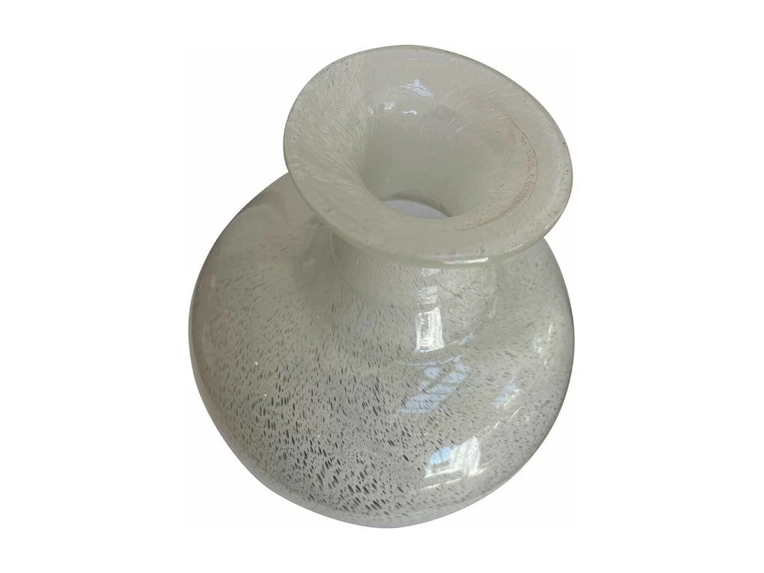 Vase marbre Verre Blanc - Riviera Interior's