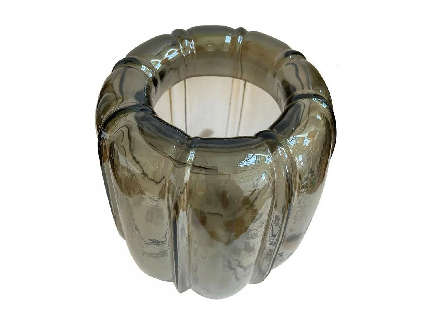 Vase Verre Gris - Voyage Interior's