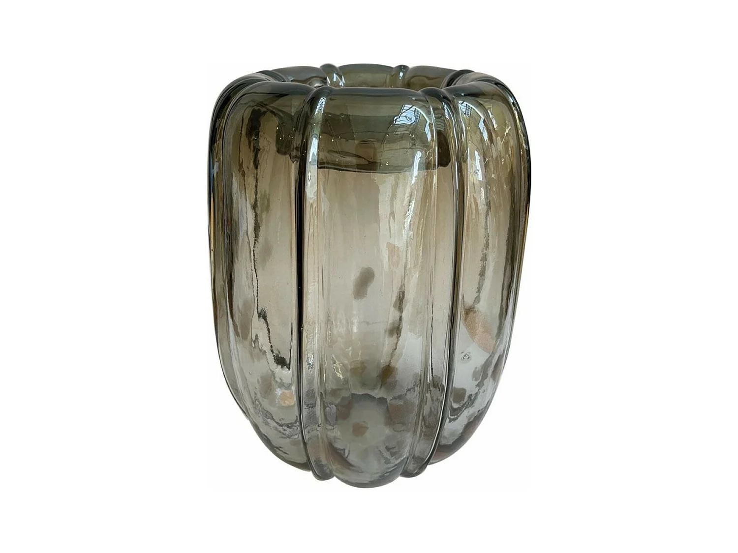 Vase Verre Gris - Voyage Interior's