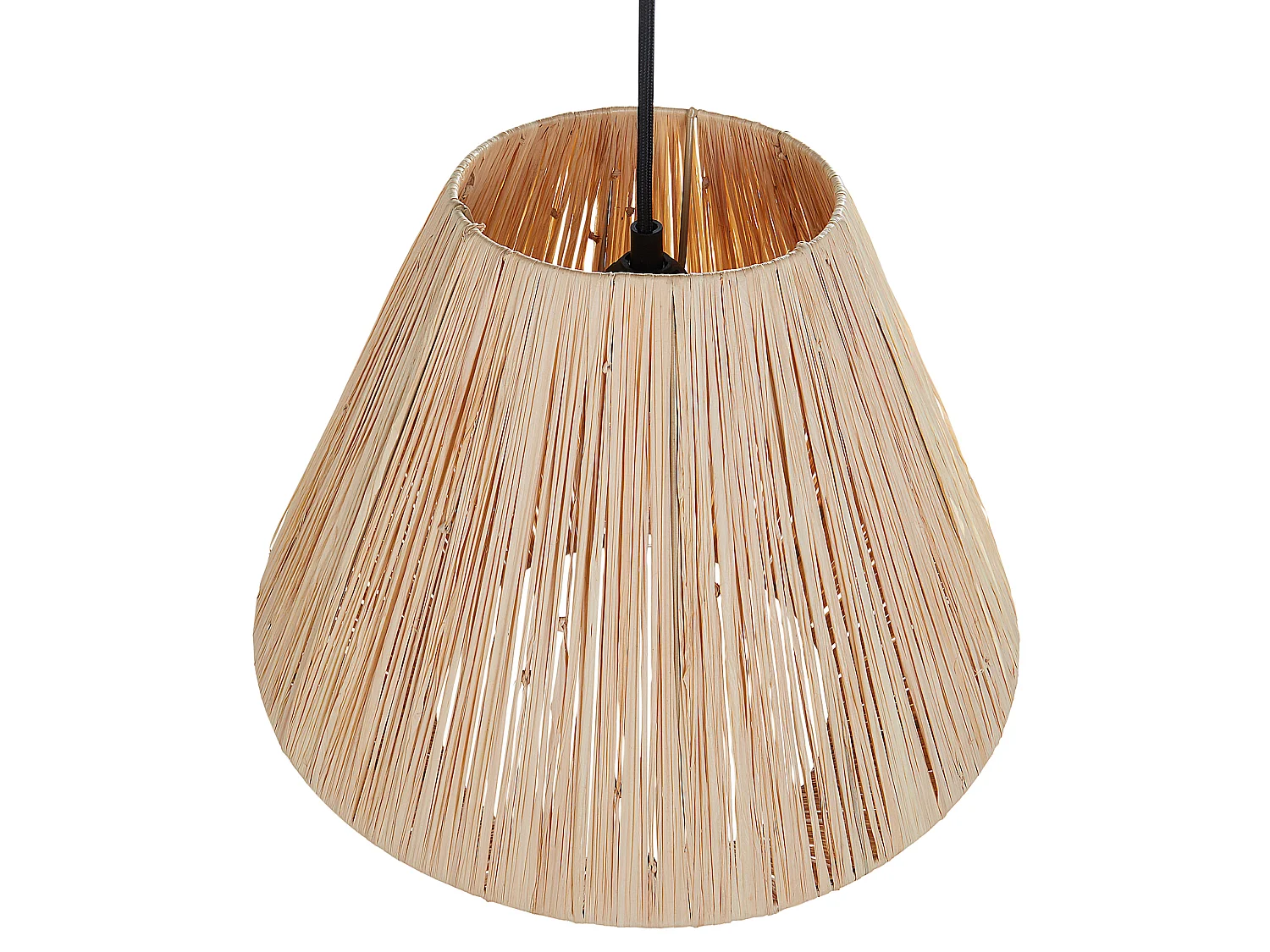 Lampe suspension DAMIT Osier Naturel