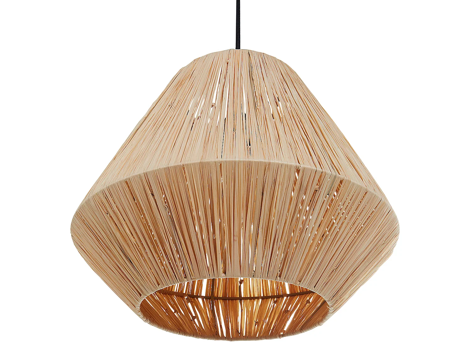 Lampe suspension DAMIT Osier Naturel