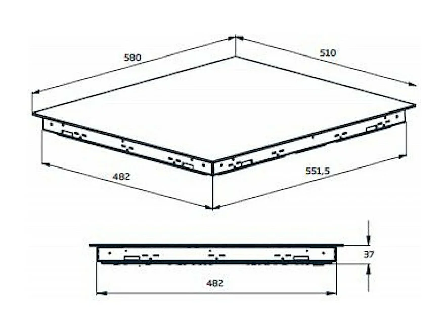 Plaque vitrocéramique BEKO 58cm, 4806530