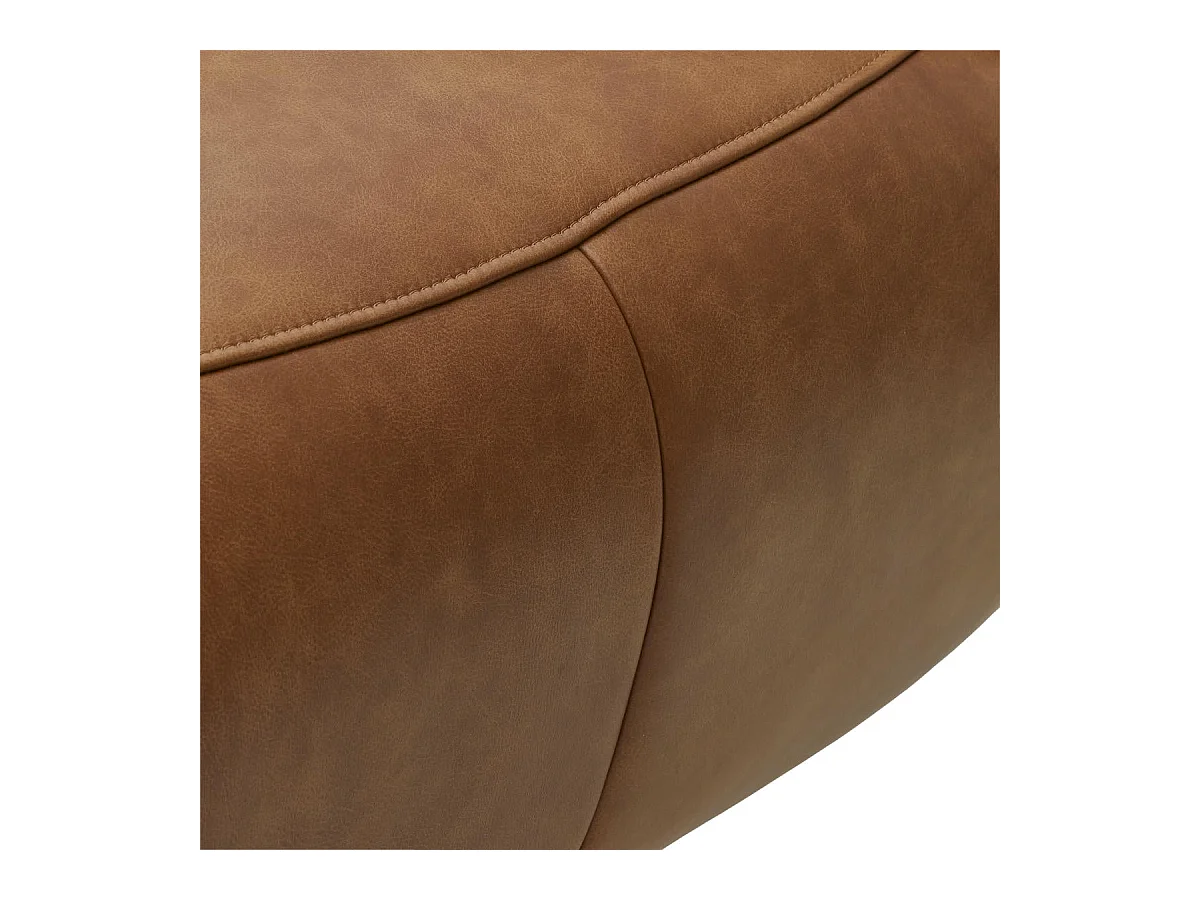 Elektrische relaxfauteuil Bull - Leer & metaal - Bruin