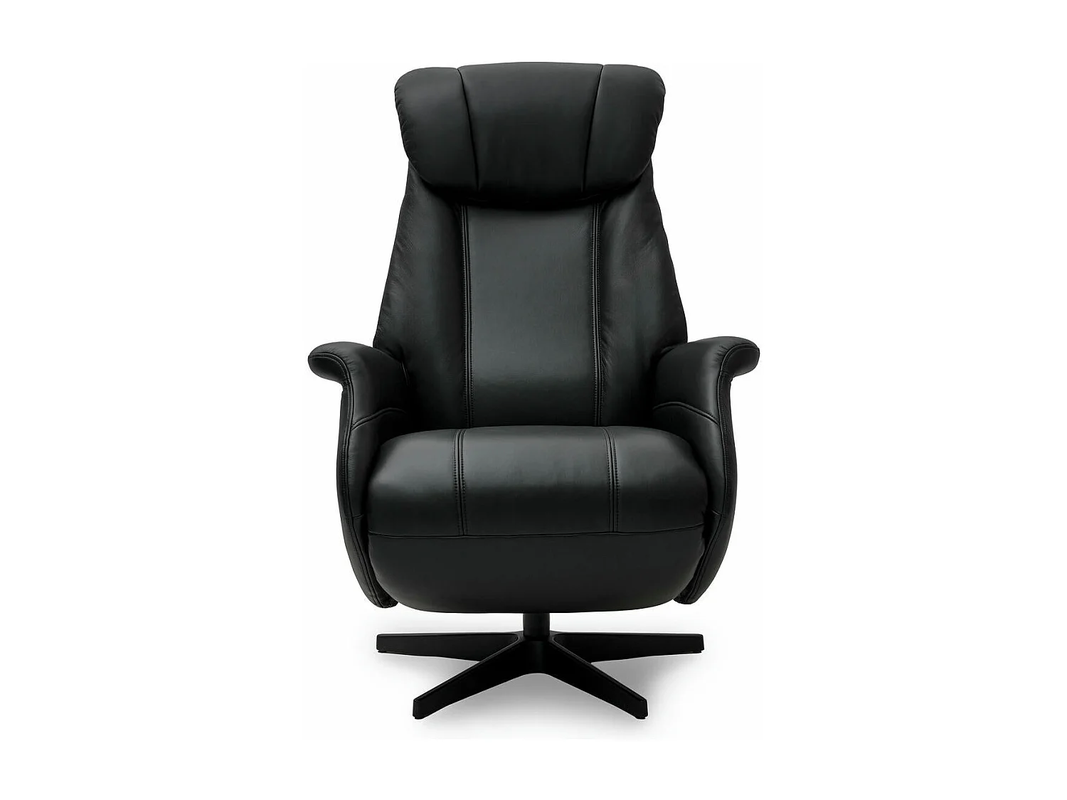 Fauteuil relax électrique Bonanza - Cuir et métal - Noir