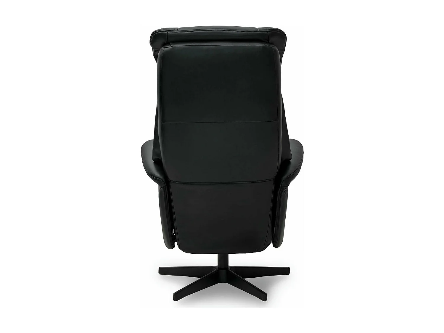 Relaxsessel Fernsehsessel elektrisch Bonanza - Leder & Metall - Schwarz