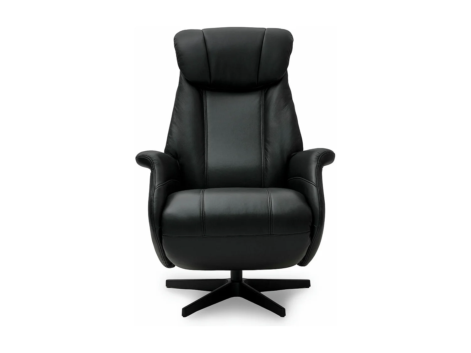 Fauteuil relax électrique Bonanza - Cuir et métal - Noir