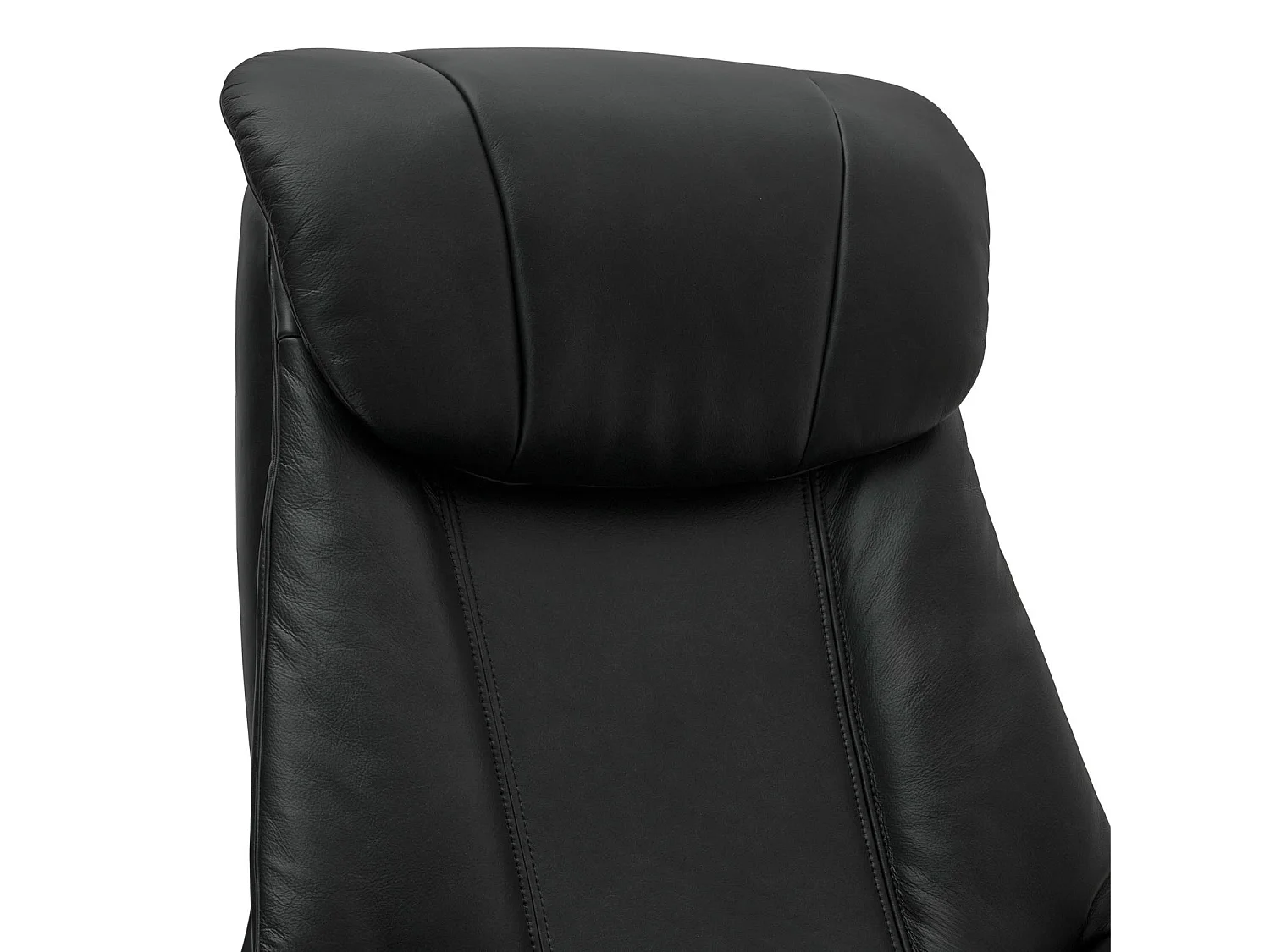 Fauteuil relax électrique Bonanza - Cuir et métal - Noir
