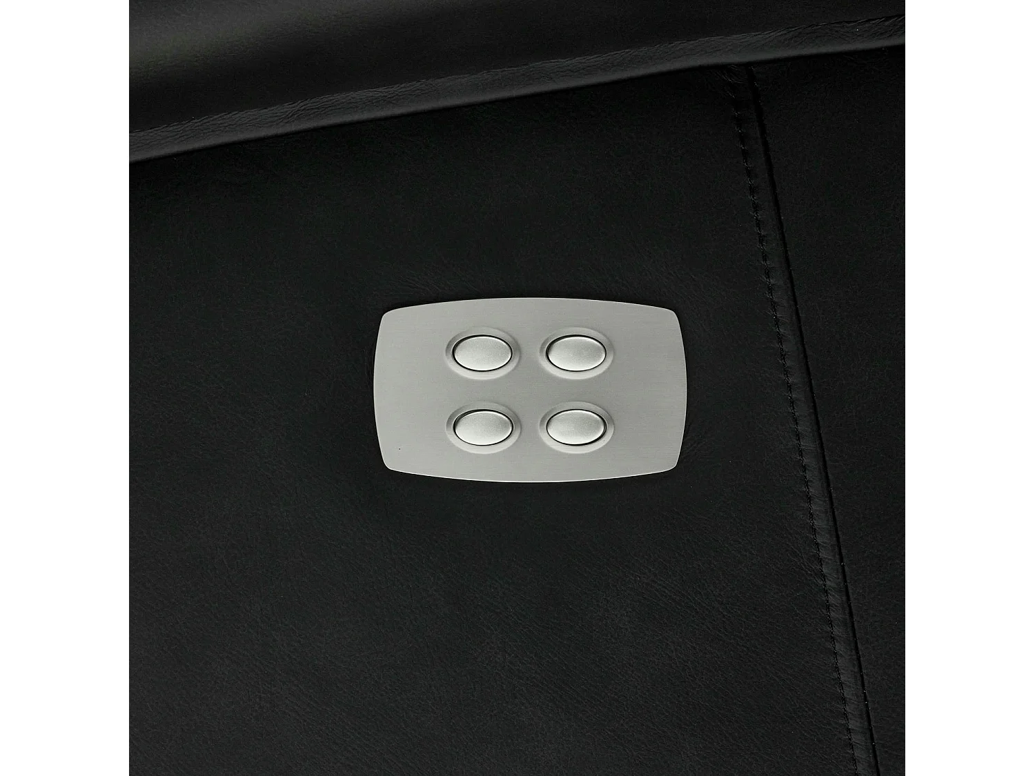 Fauteuil relax électrique Bonanza - Cuir et métal - Noir