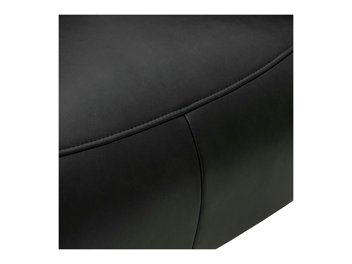 Elektrische relaxfauteuil Bull - Leer & metaal - Zwart