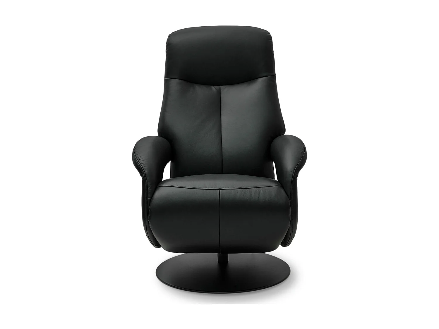 Fauteuil relax électrique Bull - Cuir et métal - Noir