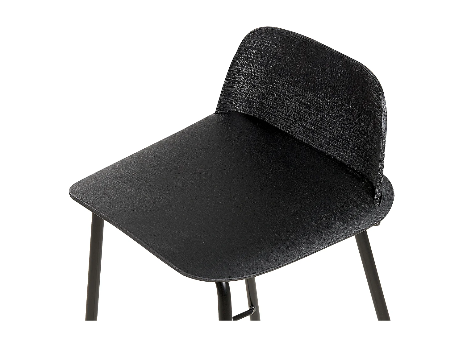 Conjunto de 4 bancos de bar MORA Preto