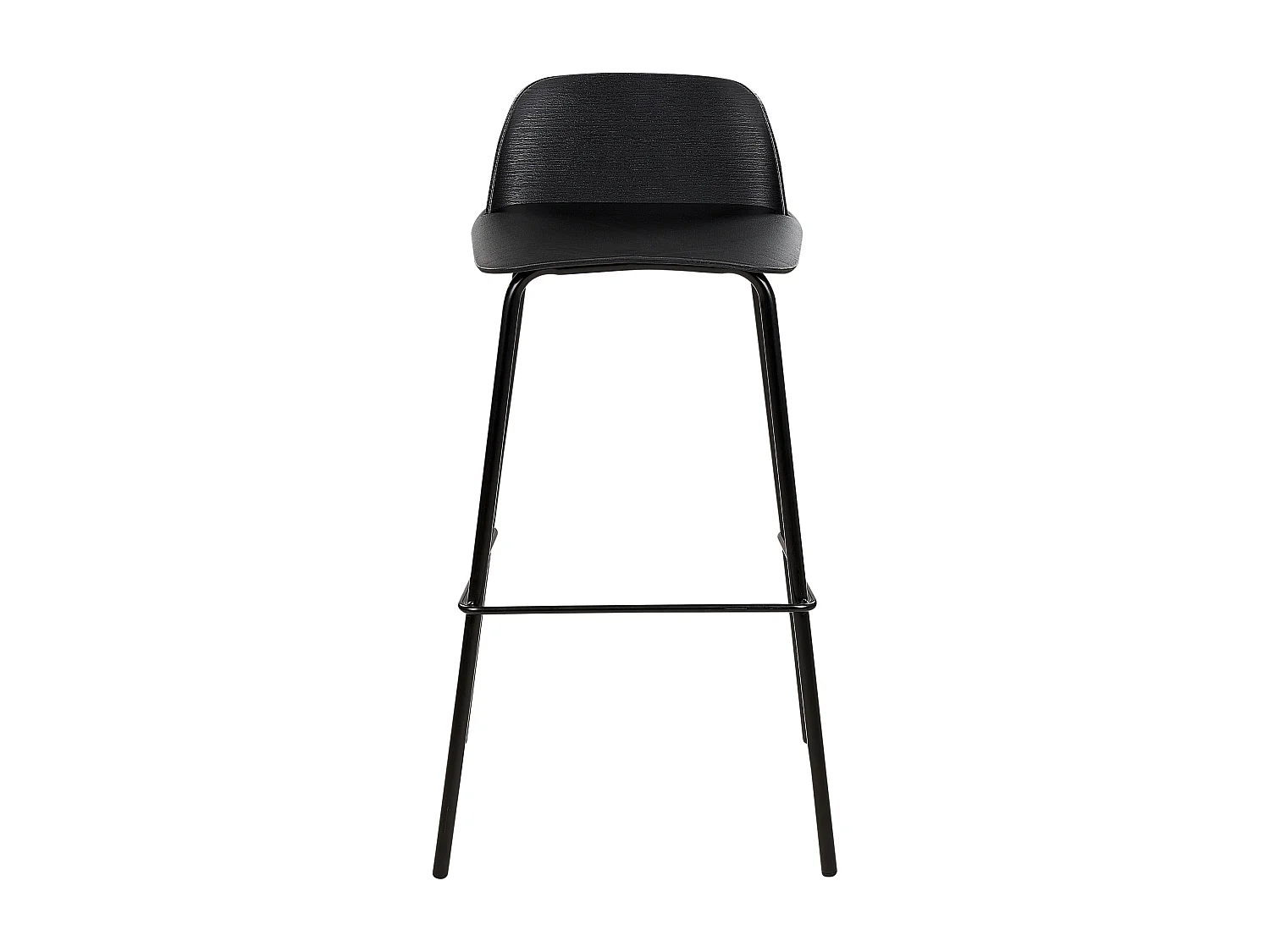 Lot de 4 chaises de bar MORA Noir