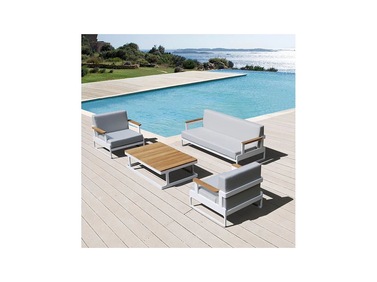Divano da giardino a tre posti 90x200xH.77 cm - MEB11 - ALTANKA