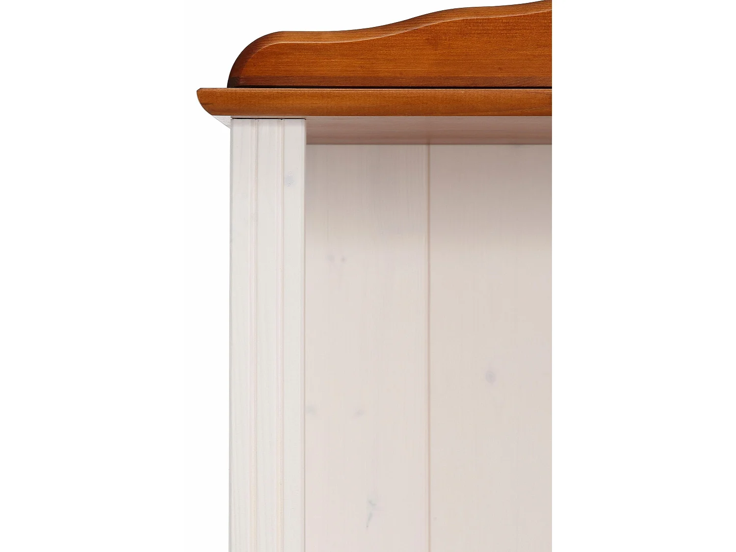 Mette | Bibliothèque avec 4 étagères en White / Honey Pine