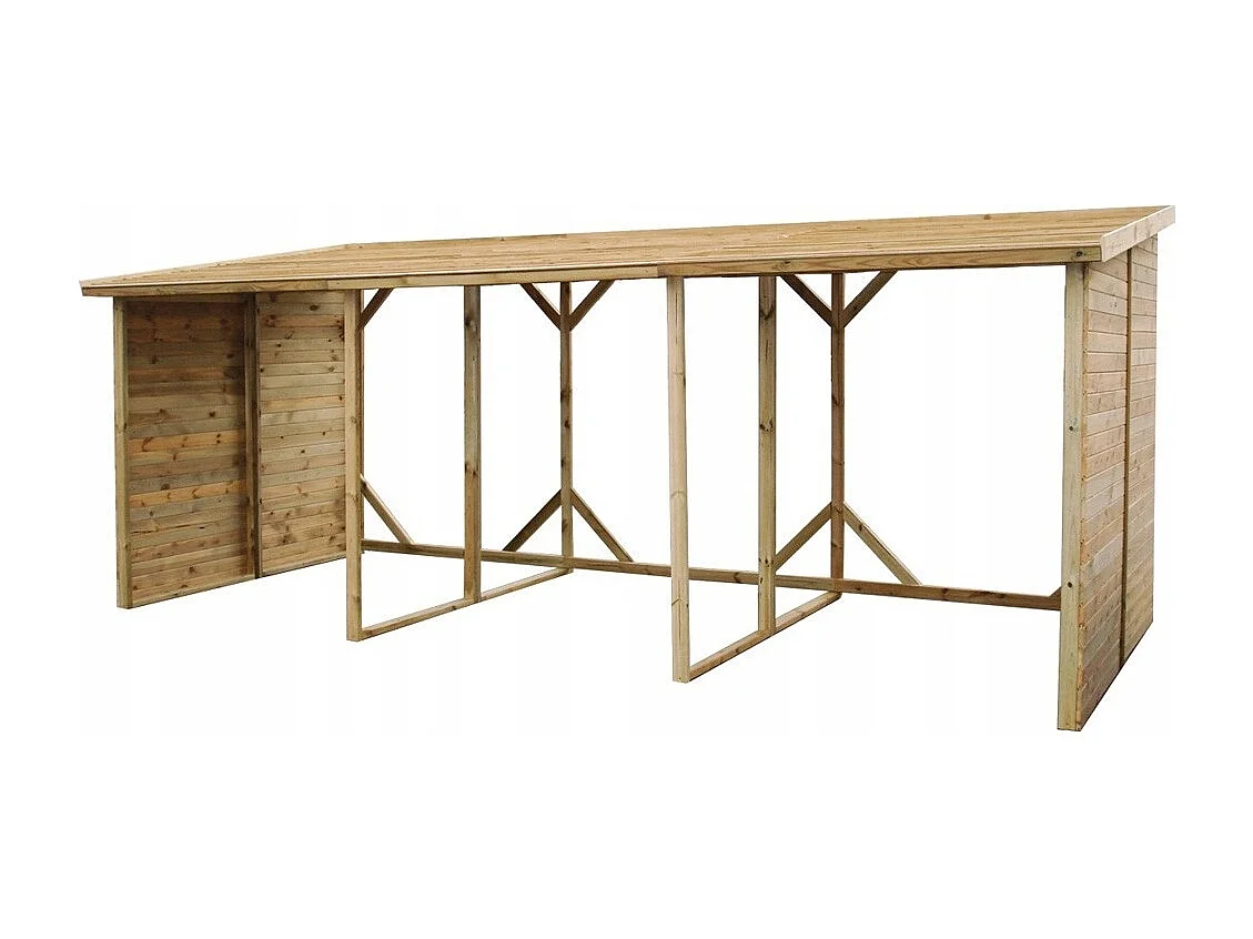 Capannone per legna 20 m3 - 5.2x2 m - H.2.06 m - Trattata - DREW4 - ALTANKA