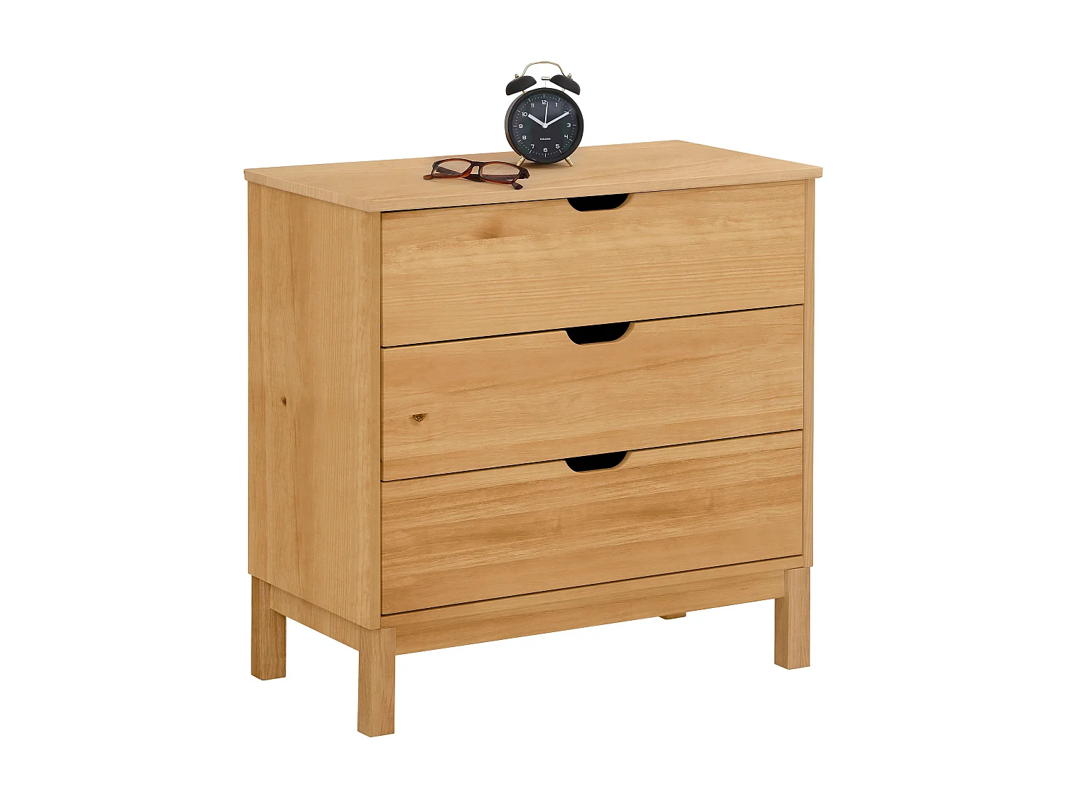 Post | Commode à 4 tiroirs en pin nature