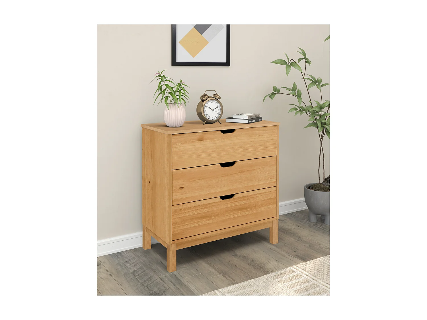 Esszimmerstühle im 2er-Set in Rattanschwarz