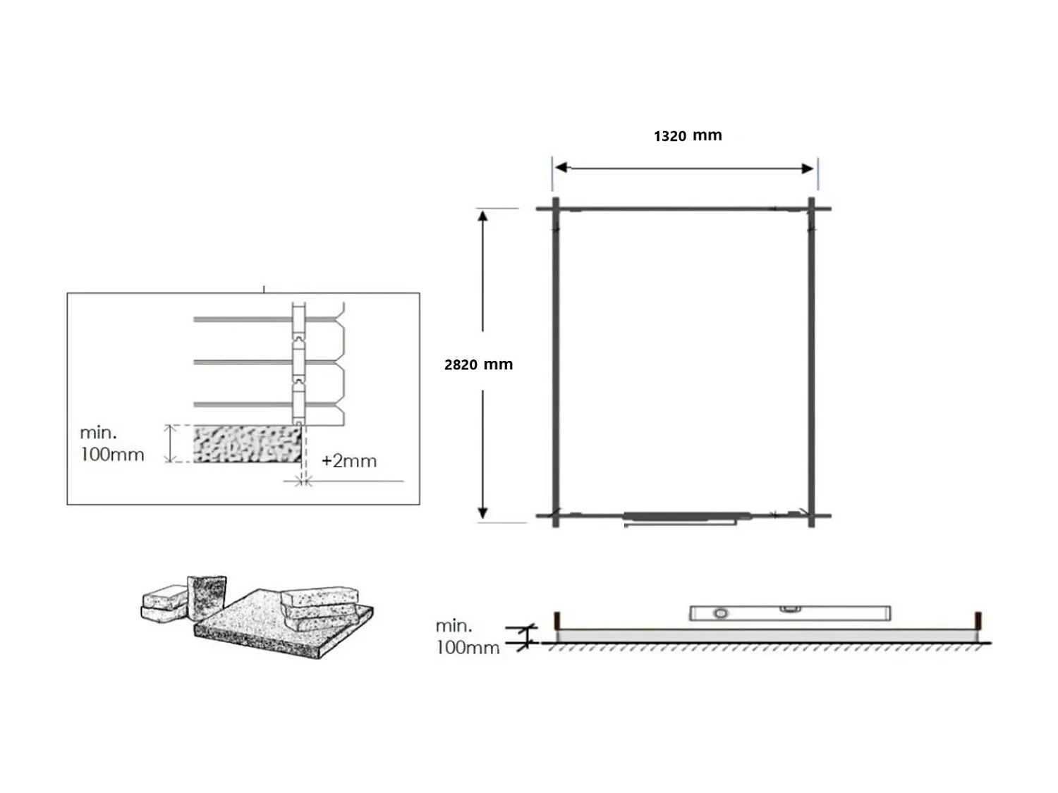 Casetta da giardino in legno - 4.50m2 - 1.50x3.00m - impregnata - 28mm - colore: marrone - DOM673 - ALTANKA