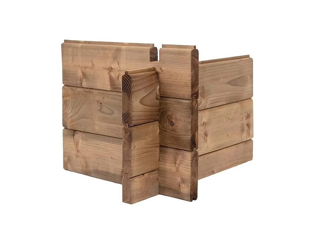Casetta da giardino in legno - 4.5m2 - 1.5x3m - impregnata - 28mm - colore: marrone - DOM673 - ALTANKA