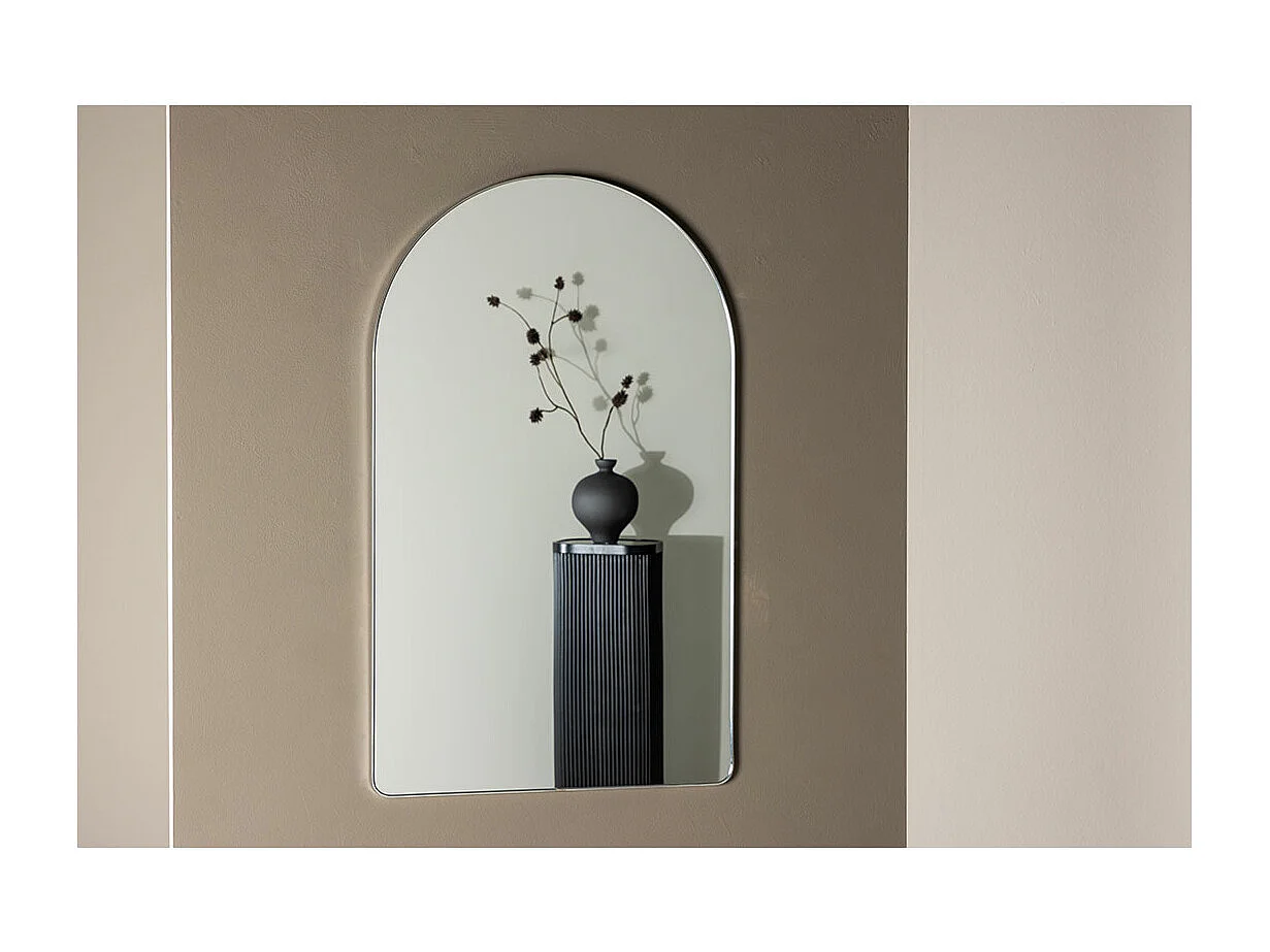 Miroir Déco "Sarasota" 100cm Argent