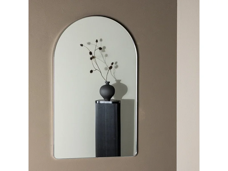 Miroir Déco "Sarasota" 100cm Argent