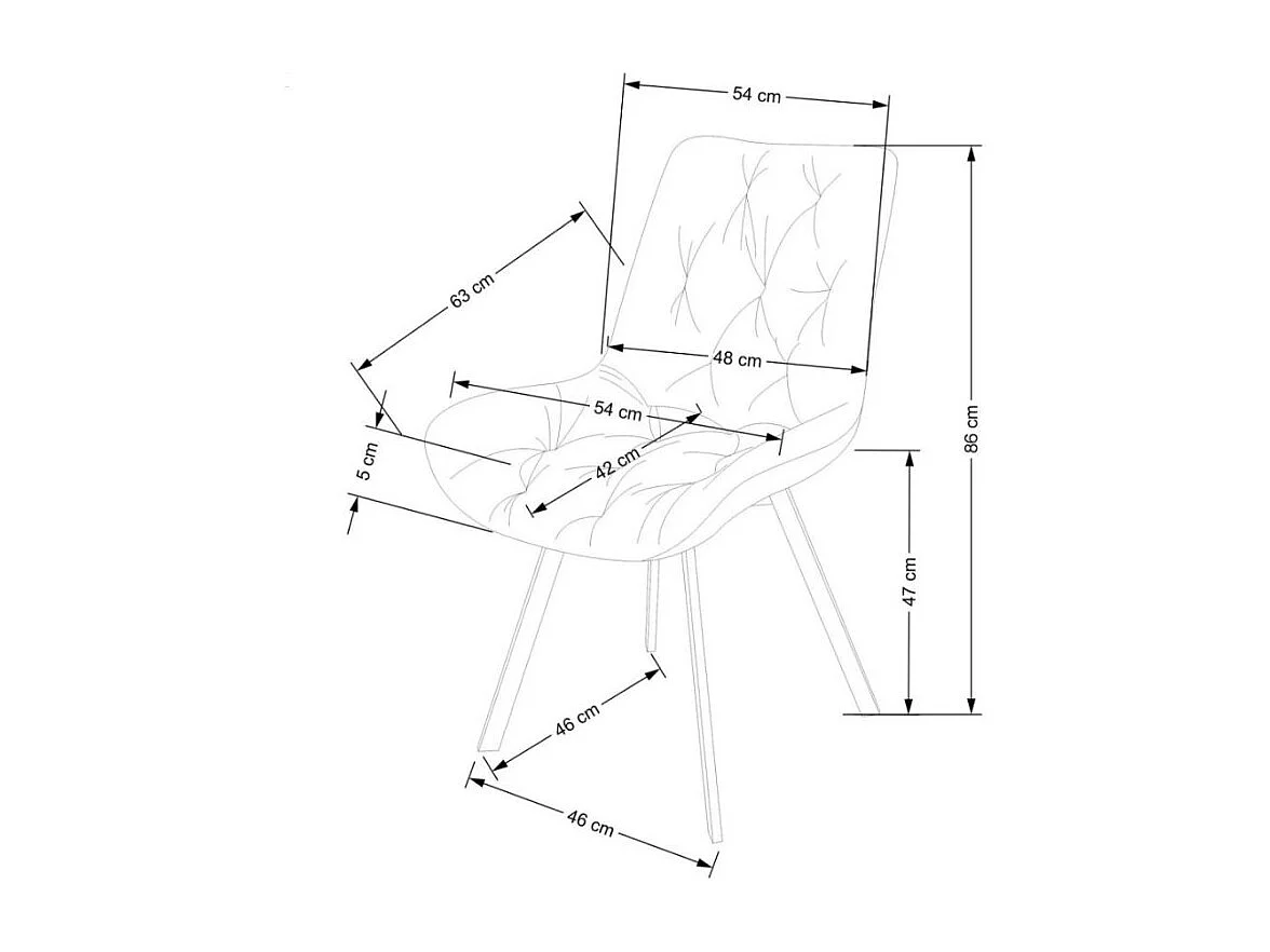 Sedia girevole di design in velluto blu Brino