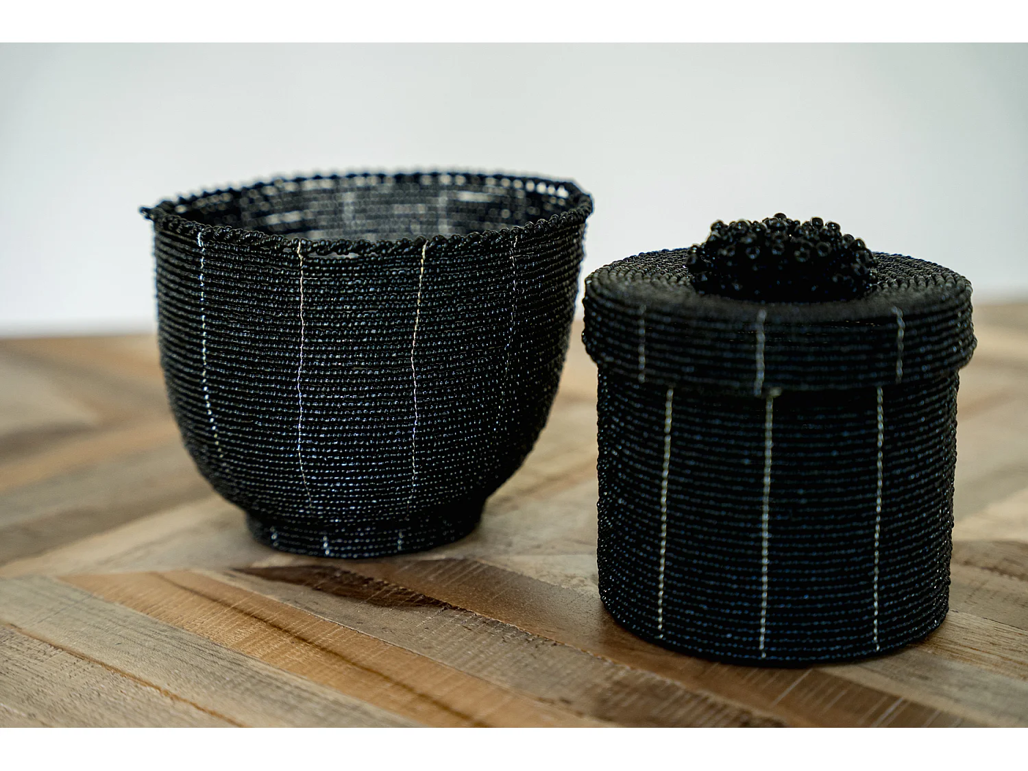 Le Bol à Bonbons Beaded - Noir - M