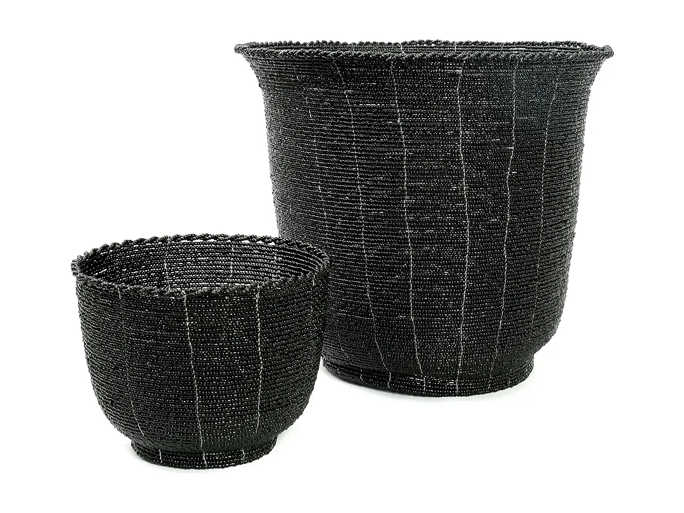 De Beaded Snoepschaal - Zwart - M