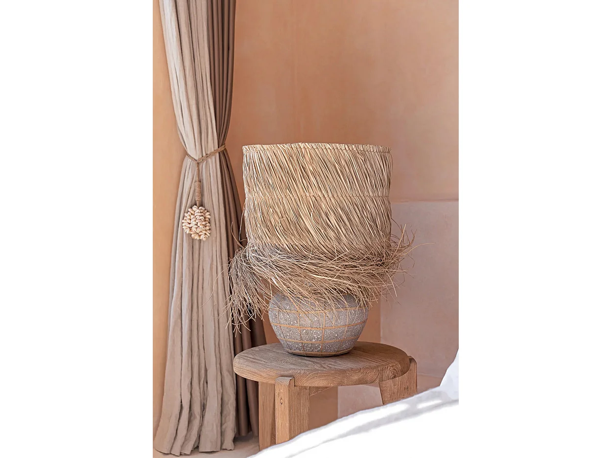 La Lampe De Table Lipsi - Noir Béton Gris