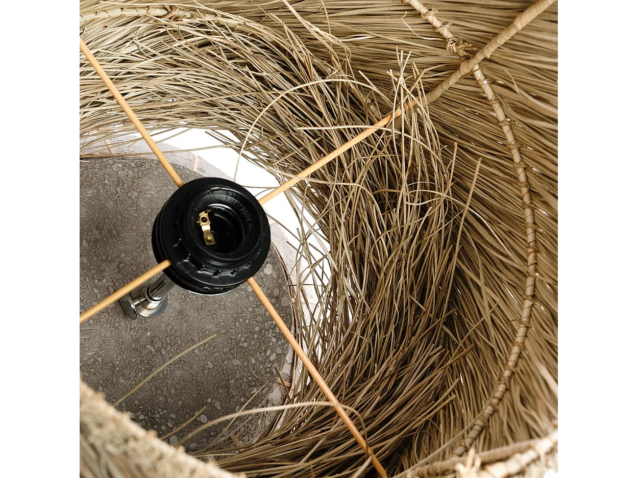 La Lampe De Table Lipsi - Noir Béton Gris