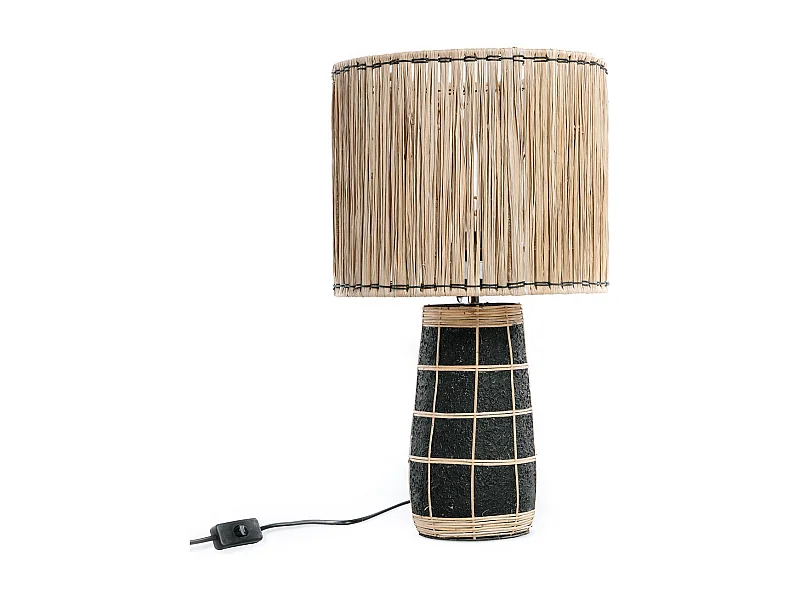 Lampada da Tavolo Skiathos - Nero Naturale