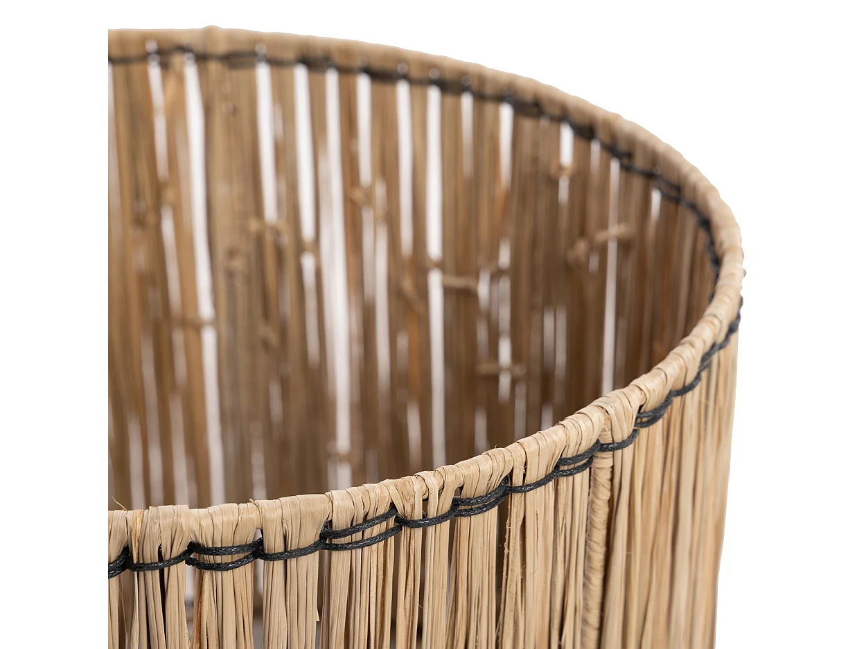 Tischlampe Skiathos - Schwarz Natur