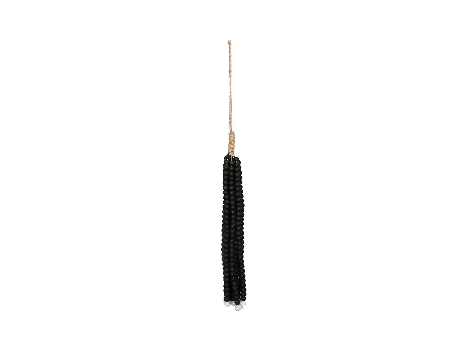 Le Pompon En Perles De Bois - Noir