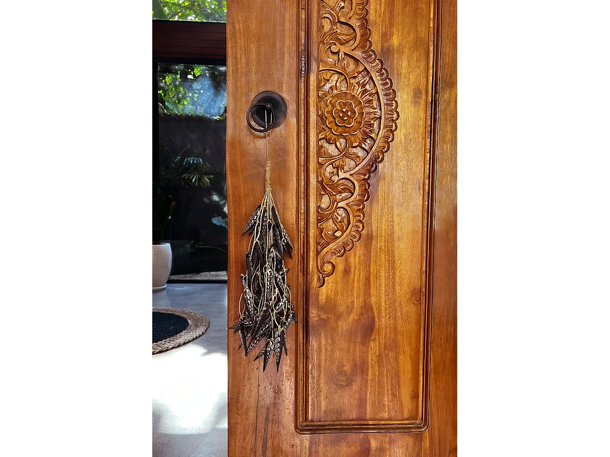 Le Pompon Coquillage Licorne - Marron