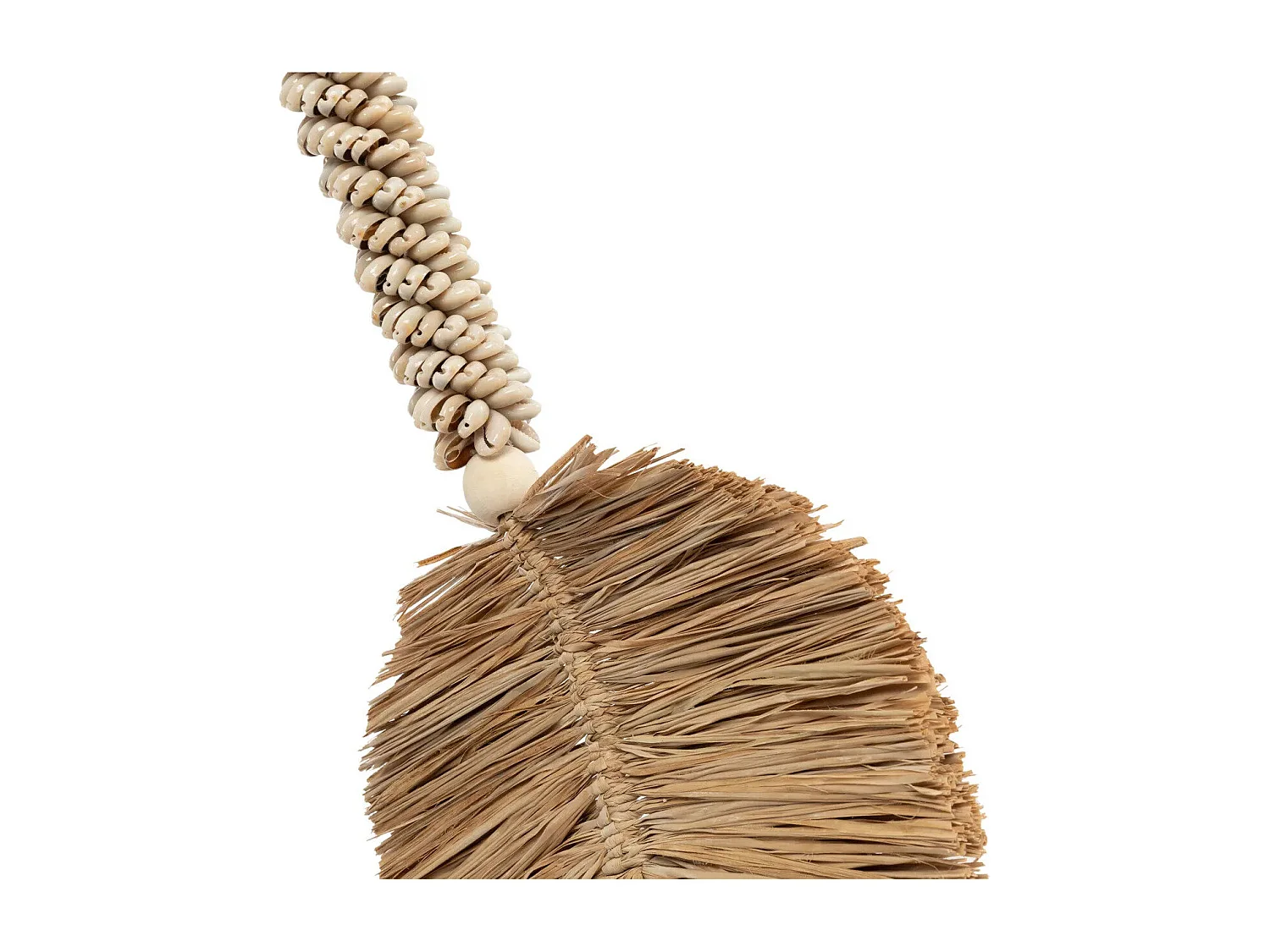 Die Raffia-Muschel-Quaste – Cremefarben