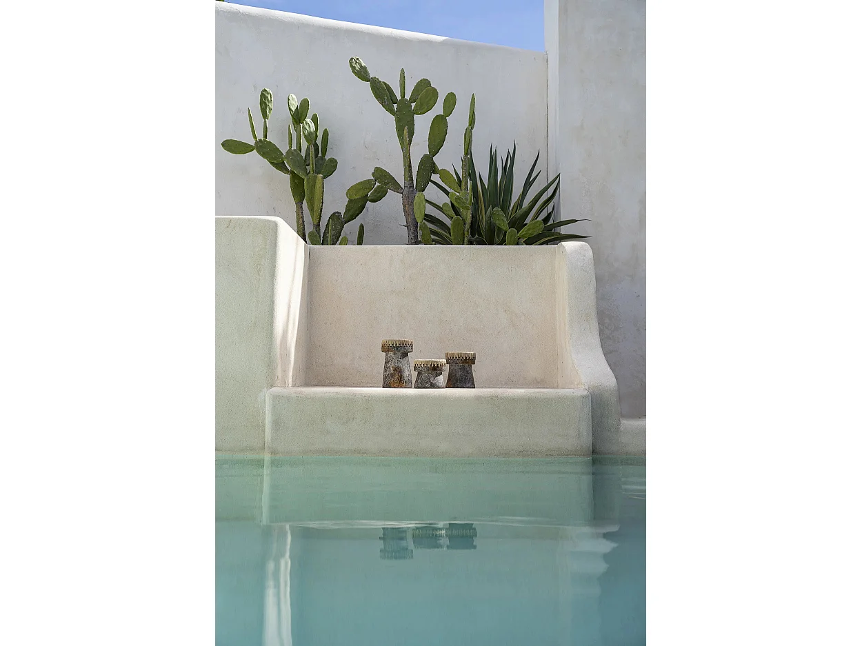 De Pretty Kaarsenhouder - Antiek Grijs - M