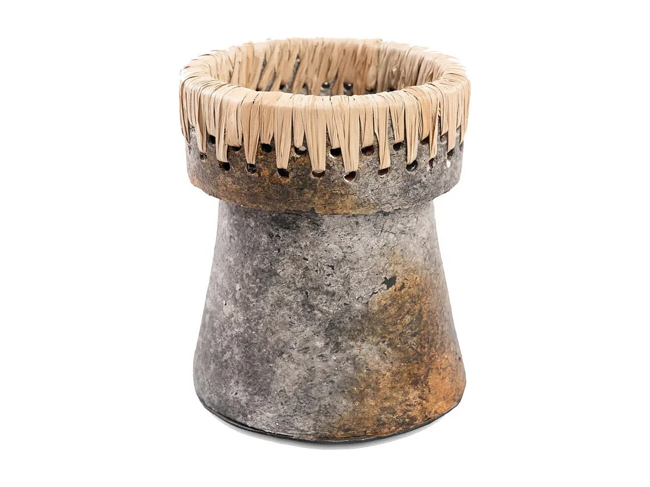 De Pretty Kaarsenhouder - Antiek Grijs - M