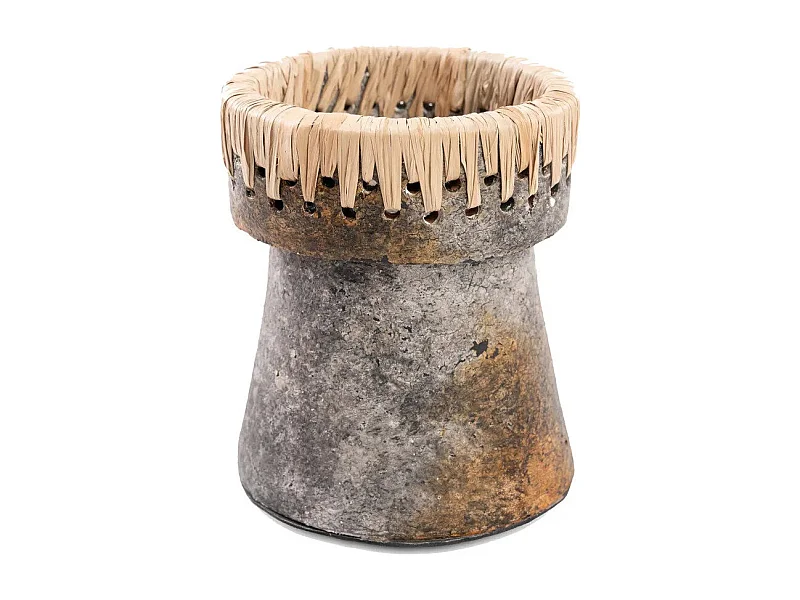 De Pretty Kaarsenhouder - Antiek Grijs - M