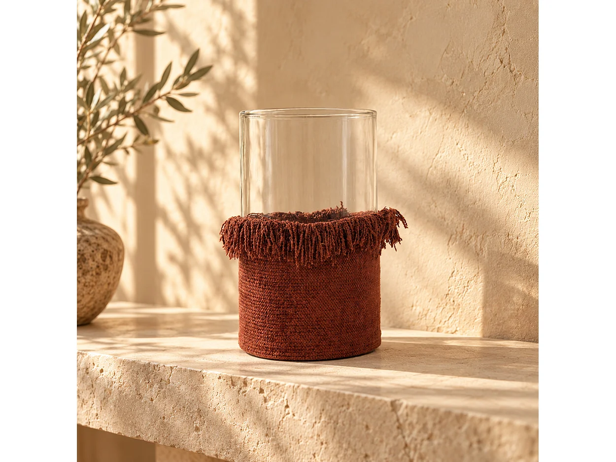 De Oh My Gee Kaarsenhouder - Bordeaux Velvet - XXL