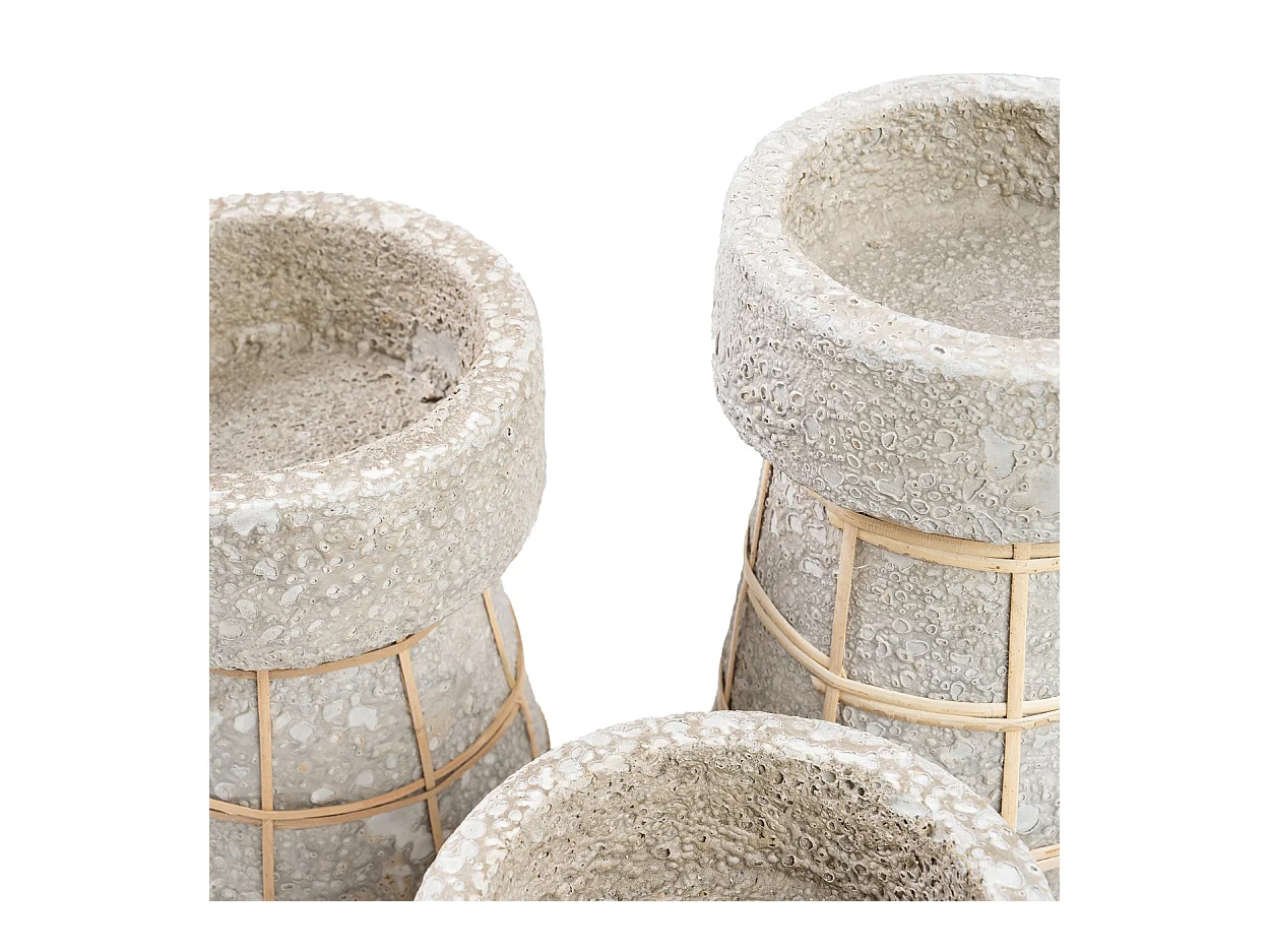 De Serene Kaarsenhouder - Betongrijs Naturel - S