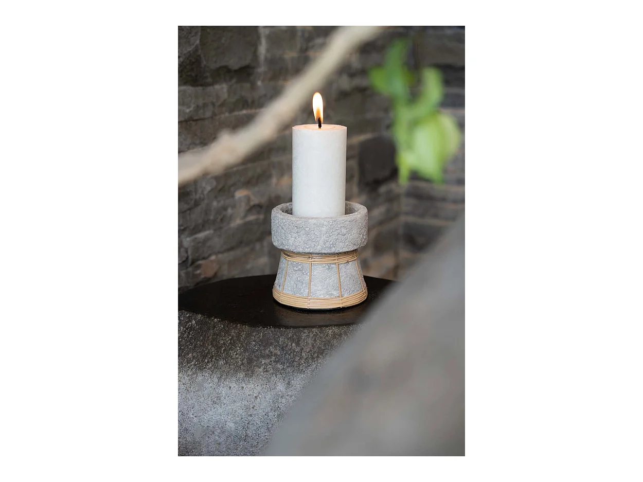 De Serene Kaarsenhouder - Betongrijs Naturel - S