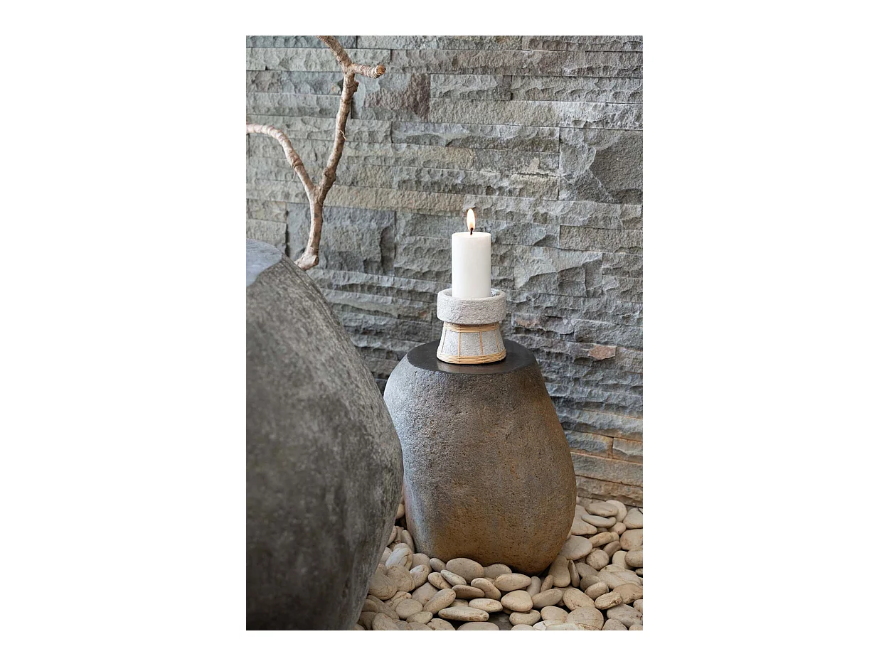 De Serene Kaarsenhouder - Betongrijs Naturel - S