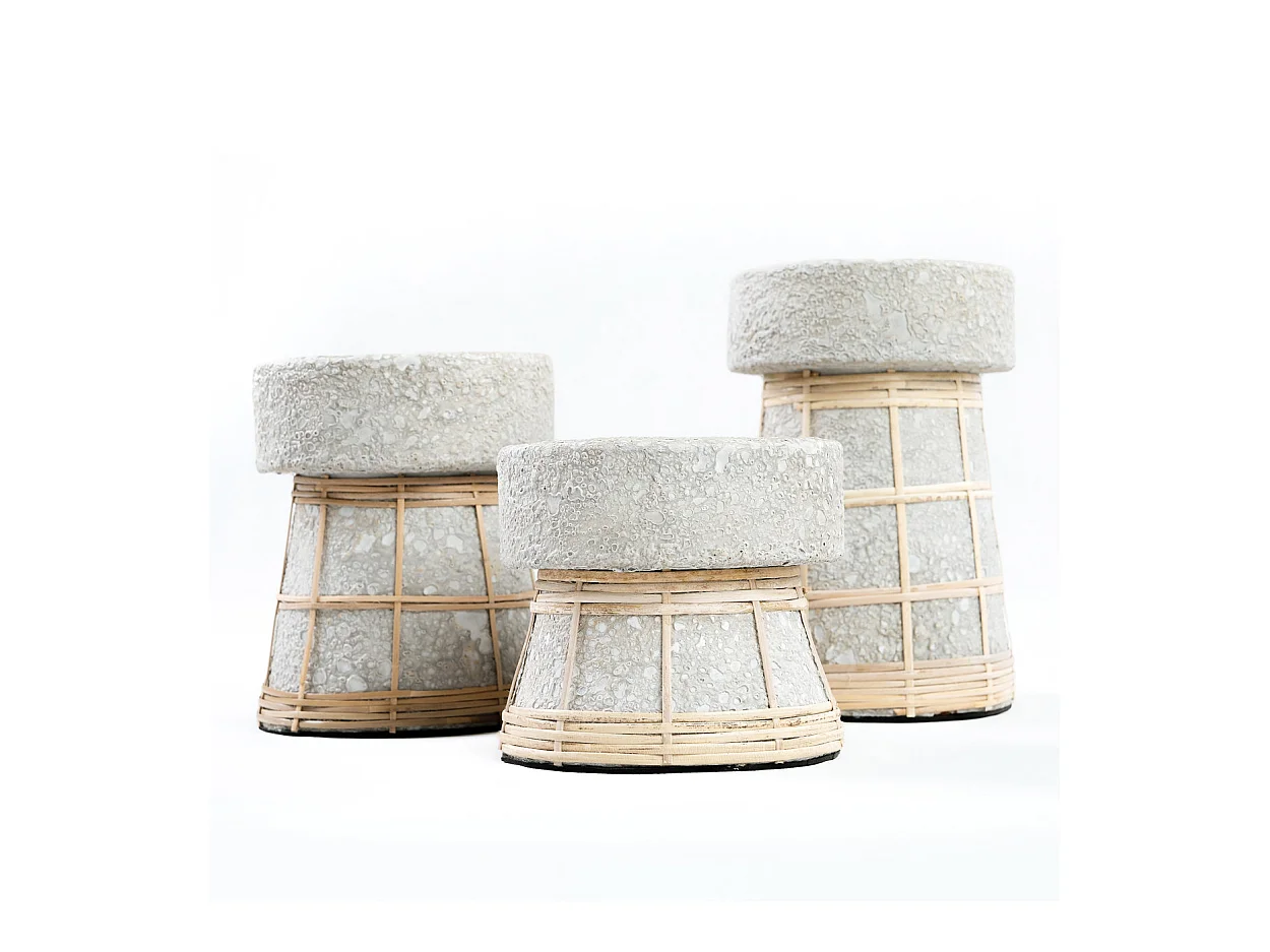 De Serene Kaarsenhouder - Betongrijs Naturel - S