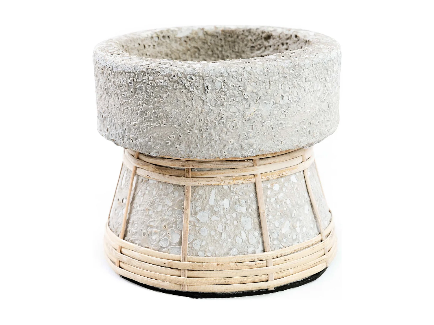 Le Bougeoir Serene - Béton Gris Naturel - S