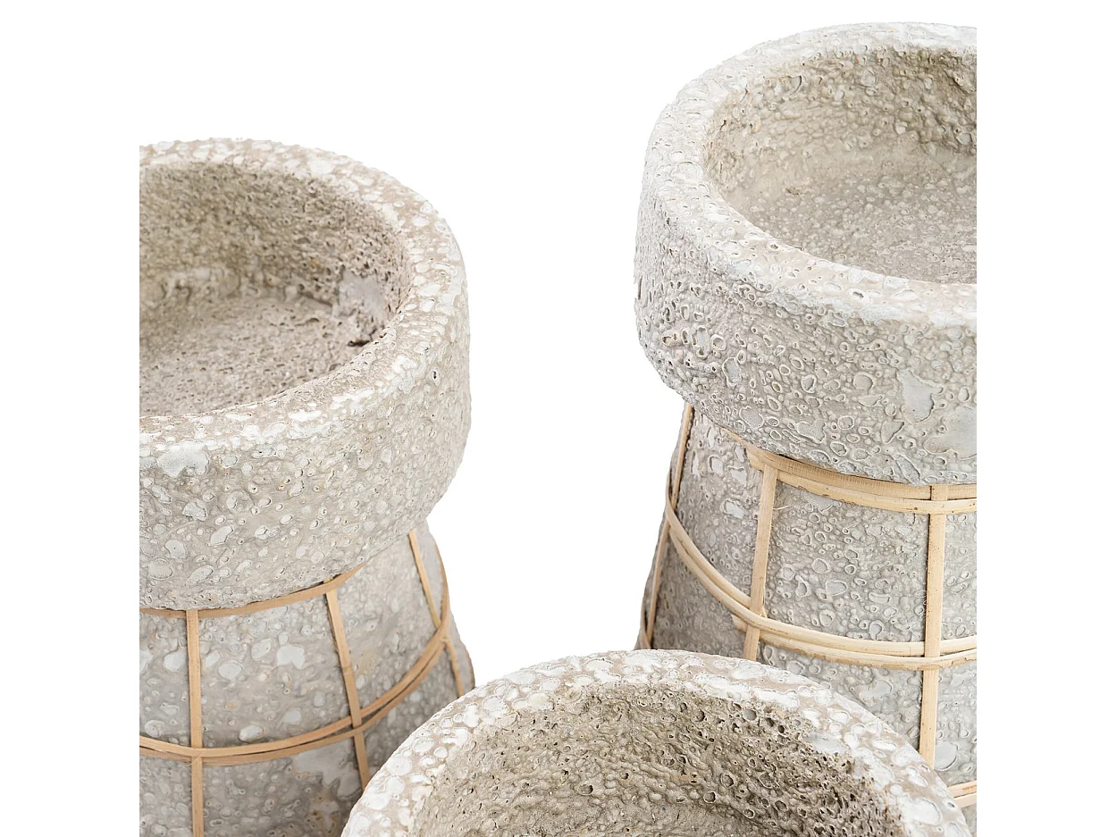 Le Bougeoir Serene - Béton Gris Naturel - S