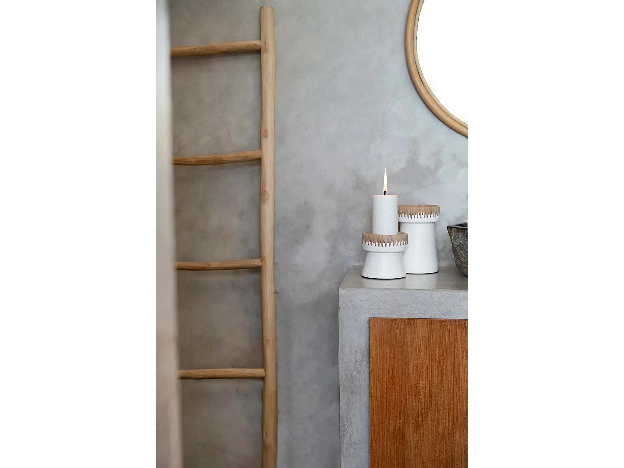 Il Portacandele Pretty - Bianco Naturale - L