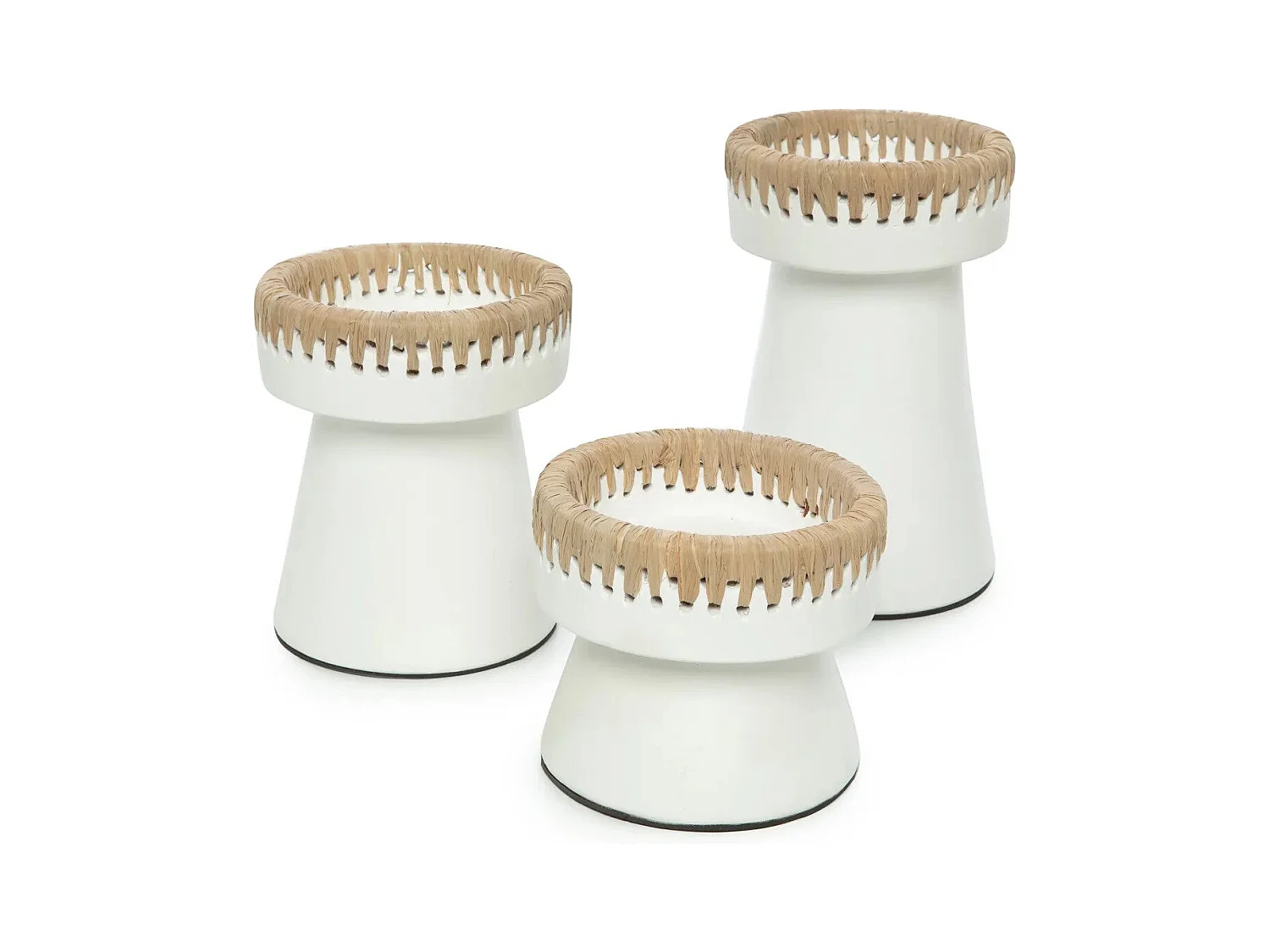 Le Bougeoir Pretty - Blanc Naturel - L