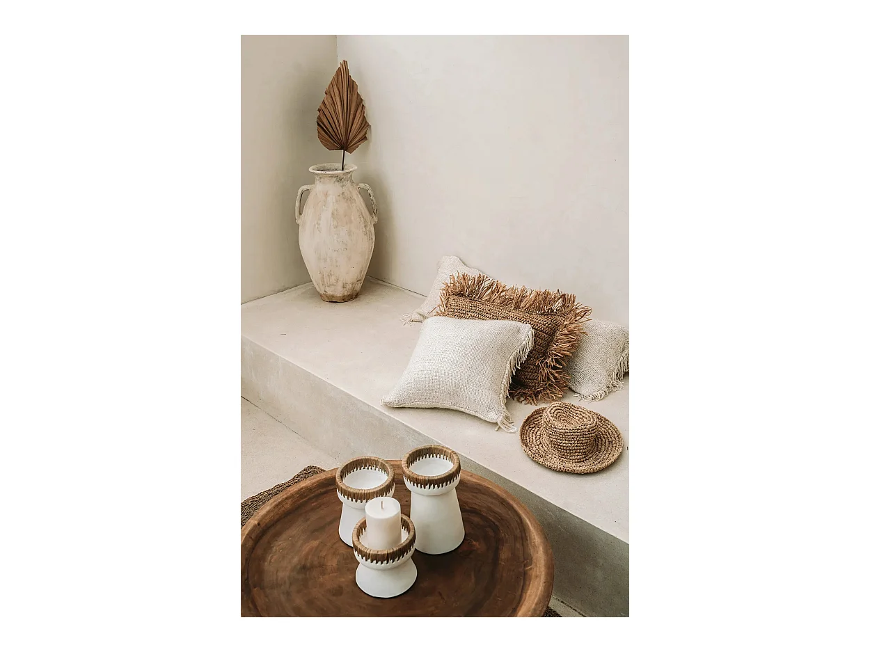 Le Bougeoir Pretty - Blanc Naturel - L