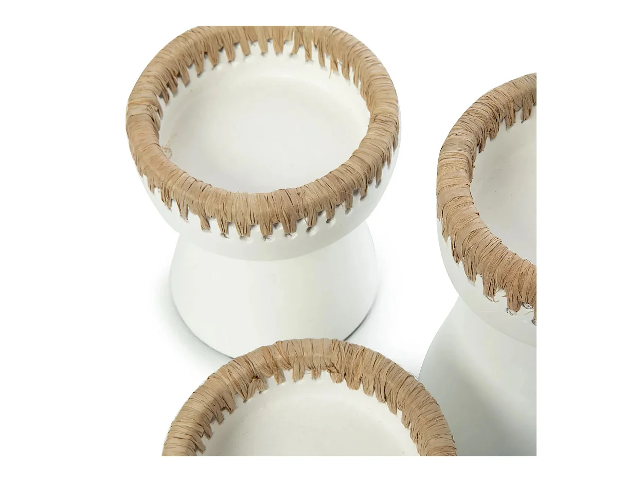 Le Bougeoir Pretty - Blanc Naturel - L