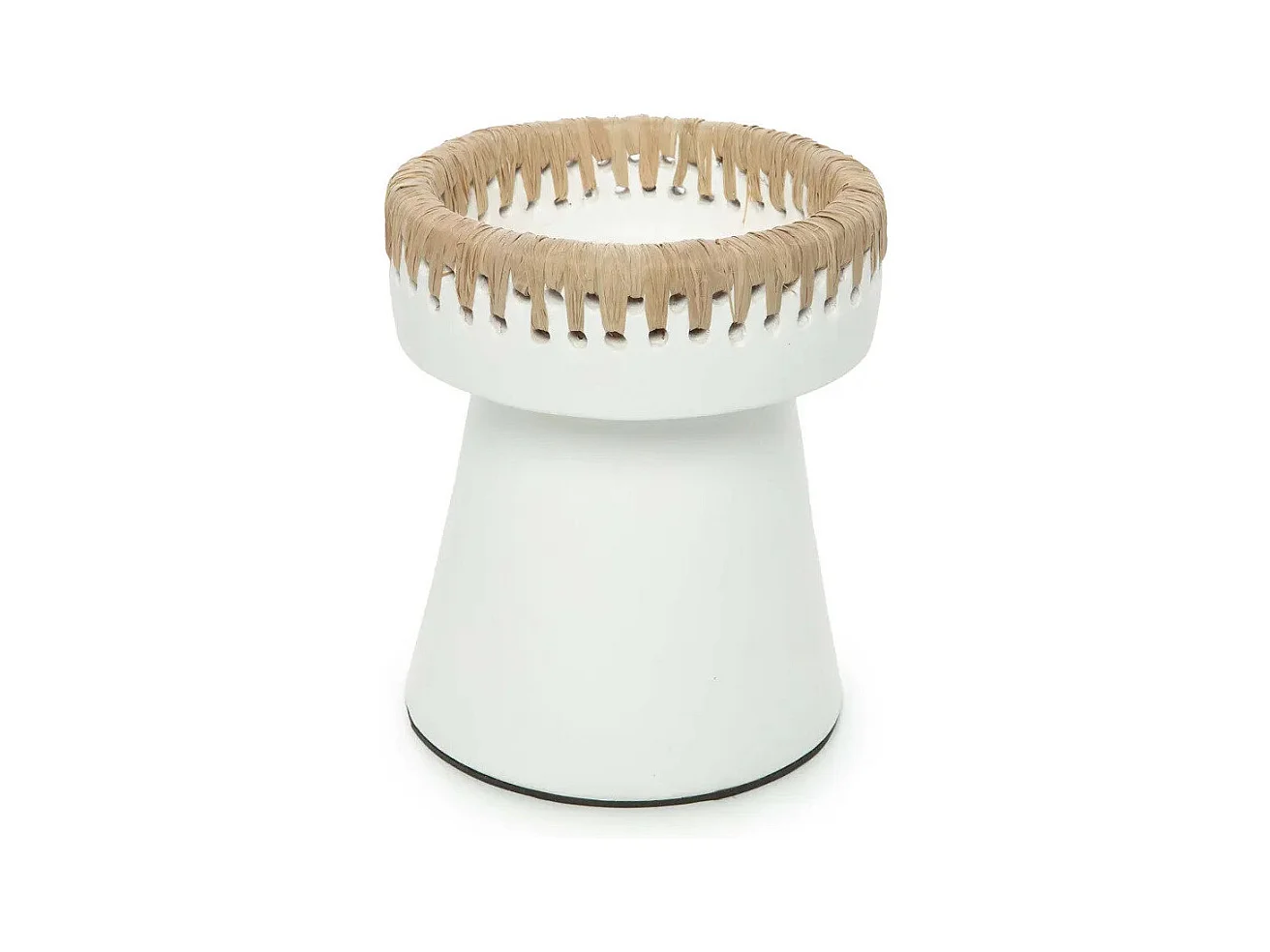 Le Bougeoir Pretty - Blanc Naturel - M